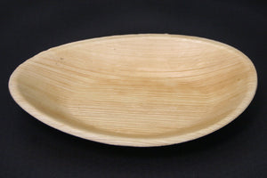 TreeChoice 6.75" x 4.75" Whole Palm Leaf Oval Plate (100 count)