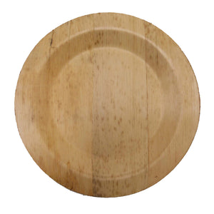TreeChoice 9" Round Bamboo Plates - (50 packs of 8 - 400 count/case)
