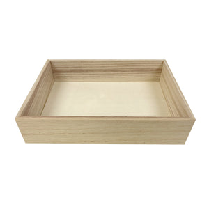 Tree Choice Napa Collection 9" x 6" x 2" Wooden Rectangular Tray (24 count/case)