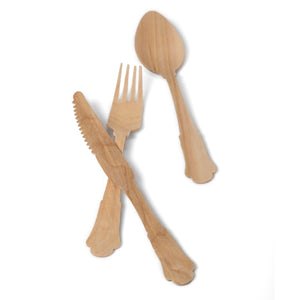 Tree Choice 7.8" Classic Compostable Wooden Fork (400 count)