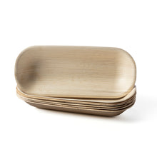 Load image into Gallery viewer, Palm leaf oblong tray platter serving plate bulk