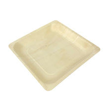 Load image into Gallery viewer, 9" Square Wooden Plates (200 count/case)