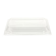 Load image into Gallery viewer, 3.9" x 7.8" Rectangle Fixed Sided Trays LIDS ONLY (200 count/case)