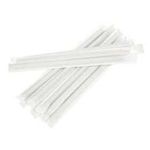 Load image into Gallery viewer, 7.75” Compostable Wrapped Wooden Straw (2000 Count)