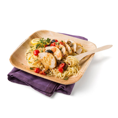 100 count Square Palm Plates 10