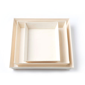 Catering Trays stacked together, comes in 3 sizes