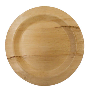 TreeChoice 11" Round Bamboo Plates - (50 packs of 8 - 400 count/case)