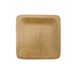 TreeChoice 8" Square Bamboo Plates - (50 packs of 8 - 400 count/case)