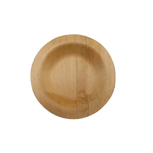 TreeChoice 5" Round Bamboo Plates - (150 packs of 8 - 1200 count/case)