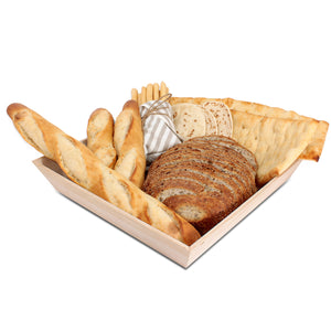 Tree Choice 16" Square 3" Depth Trapezoid Heavy Duty Tray/Charcuterie Board (10 count/case)