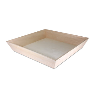 Tree Choice 16" Square 3" Depth Trapezoid Heavy Duty Tray/Charcuterie Board (10 count/case)