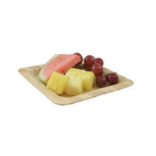 Load image into Gallery viewer, TreeChoice 6&quot; Square Bamboo Plates - (50 packs of 8 - 400 count/case)