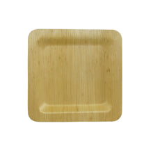 Load image into Gallery viewer, TreeChoice 6&quot; Square Bamboo Plates - (50 packs of 8 - 400 count/case)