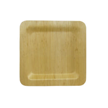 Load image into Gallery viewer, TreeChoice 6&quot; Square Bamboo Plates - (50 packs of 8 - 400 count/case)