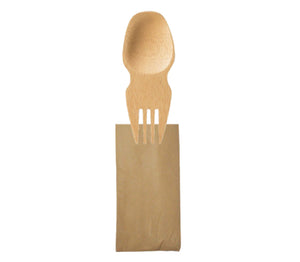 TreeChoice One-Sided Sporks (10 packs of 100 - 1000 count/case)