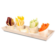 Load image into Gallery viewer, Tree Choice 18&quot; x 7&quot; x 1.25&quot;  Oblong Trapezoid Heavy Duty Tray/Charcuterie Board (10 count/case)
