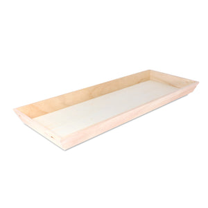Tree Choice 18" x 7" x 1.25"  Oblong Trapezoid Heavy Duty Tray/Charcuterie Board (10 count/case)