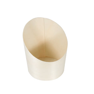 Tree Choice 3.25" Wooden Cup Inclined Cut (100 count/case)