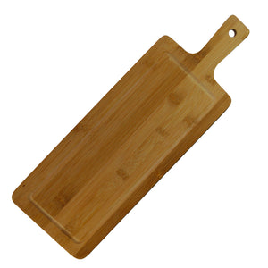 TreeChoice 14" x 6.3" x .4" Stripped Cutting Board with Handle (1 Piece)