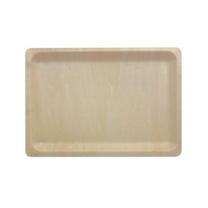 Tree Choice 4.7" x 3.7" Oblong Poplar Wood Tray  (200 count/case)