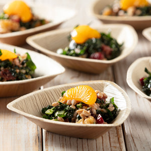 party triangle leaf plates