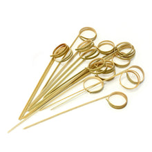 Load image into Gallery viewer, Tree Choice 4.7&quot;  Bamboo Looped Skewer (1200 count/case)