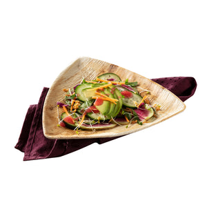 9" Triangle Palm Leaf Plate