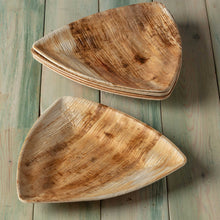 Load image into Gallery viewer, Large Triangle Palm Leaf Plates for indoor parties