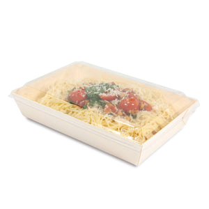 Tree Choice Poplar 8.5" x 5.7" Oblong Fixed Side LIDS ONLY (400 count/case)
