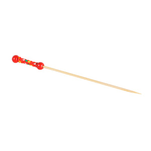 Tree Choice  Bamboo Red Beads Pick (1200 count/case)