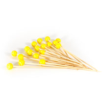 Load image into Gallery viewer, Tree Choice Bamboo Yellow Bead Pick (1200 count/case)