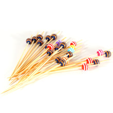 Load image into Gallery viewer, Tree Choice Bamboo Multi Color Bead with Stripes Pick (1200 count/case)