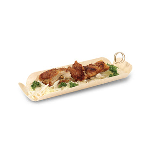 Tree Choice 8.4" x 3.7" Oblong Poplar Wood Tray  (200 count/case)