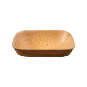 Tree Choice 3.5" Square Flat Palm Bowl - 3 oz. (12 packs of 25 - 300 count/cases)