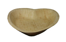 Load image into Gallery viewer, Tree Choice 7&quot; Heart Shaped Palm Leaf Plates (4 packs of 25 - 100 count/case)