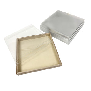 Tree Choice 9.4" x 9.4" Square Lid Clear View Window (25 count/case) - LIDS ONLY