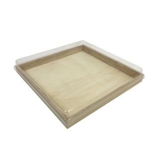Tree Choice Napa Collection 10.6" x 10.6" x 1" Wooden Square Charcuterie Tray (24 count/case)