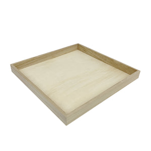 Tree Choice 10.6" x 10.6" x 1" Wooden Square Charcuterie Tray (24 count/case)