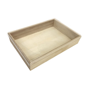 Tree Choice Napa Collection 11" x 8" x 2" Wooden Rectangular Tray (24 count/case)