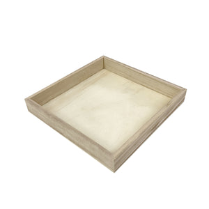 Tree Choice Napa Collection 5.9" x 5.9" x 1" Wooden Square Tray (24 count/case)