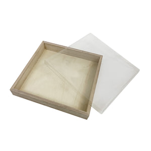 Tree Choice Napa Collection 7" x 7" x 1" Wooden Square Tray (24 count/case)