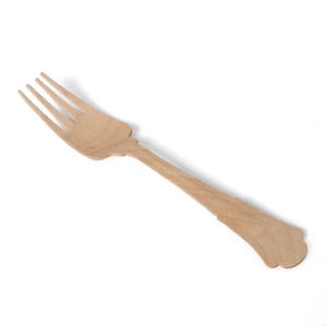 Tree Choice 7.8" Classic Compostable Wooden Fork (400 count)